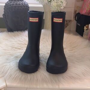Hunter Black Rain Boots Size 10